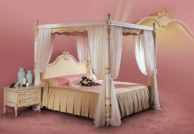 Кровать двуспальная итальянская Luigi XV Brahms фото 1