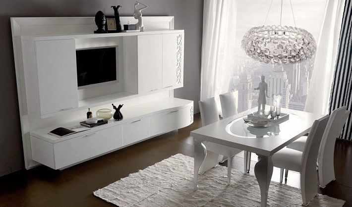 Мебель в гостиную из массива белая Mylife фото 11