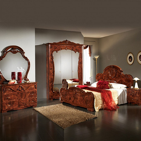 Классическая мебель для спальни Тина орех фото 2