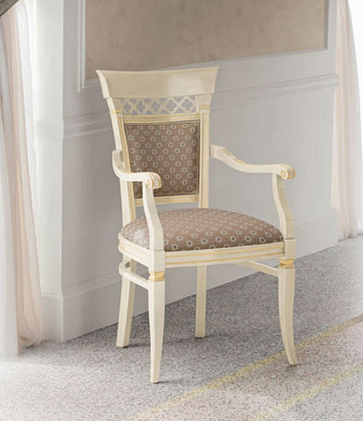 Белый стул с подлокотниками Palazzo Ducale фото 1