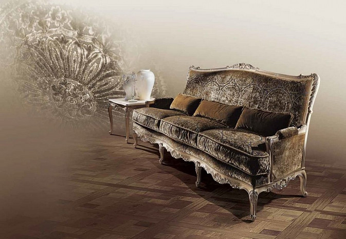 Итальянский диван трехместный Luigi XV Aleardi фото 3