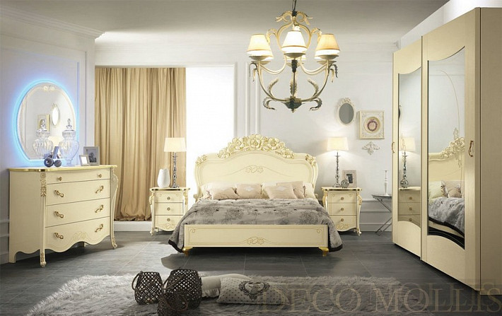 Бежевая спальня с золотом Viola фото 1