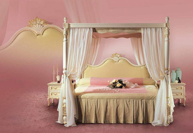 Кровать двуспальная итальянская Luigi XV Brahms фото 2