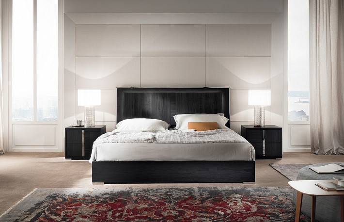 Спальня в современном стиле ETNA черная сосна фото 2