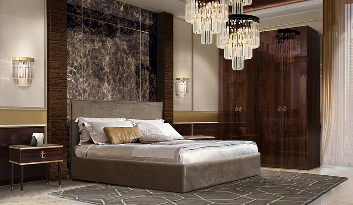 Кровать двуспальная в современном стиле Diora фото 3