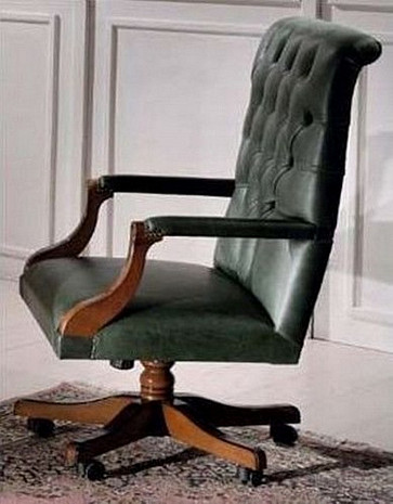 Кресло кожаное в кабинет классический Luxor фото 1