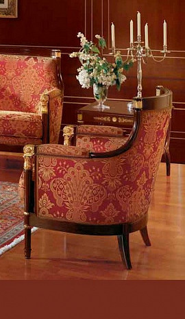 Итальянское кресло мягкое классическое Impero Aretino фото 1