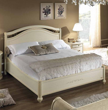 Кровать двуспальная светлая Siena avorio фото 1