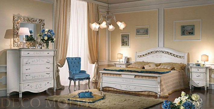 Итальянская спальня белая Prestige фото 1