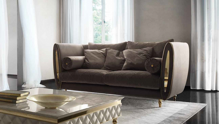 Мягкий диван для гостиной Sipario слоновая кость фото 1