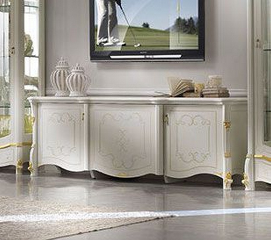 Классическая мебель в гостиную белая Diamante Casa+39 фото 4