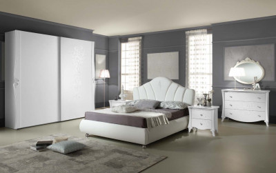 Мебель для спальни белая в современном стиле Doris фото 1
