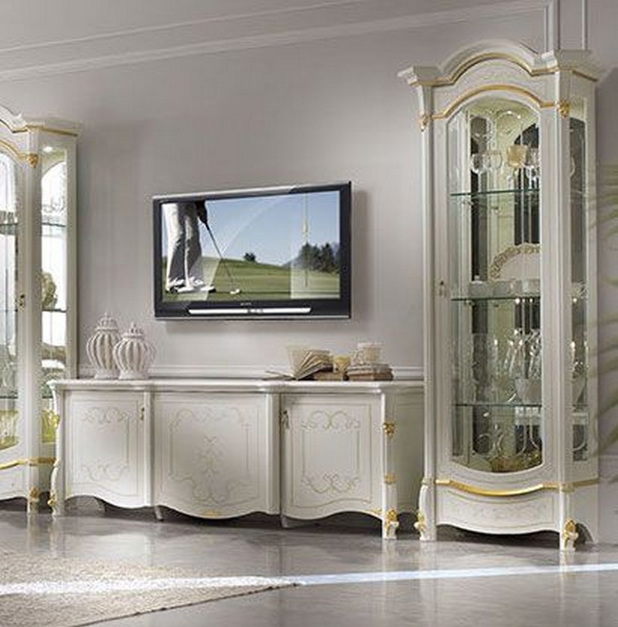 Классическая мебель в гостиную белая Diamante Casa+39 фото 5