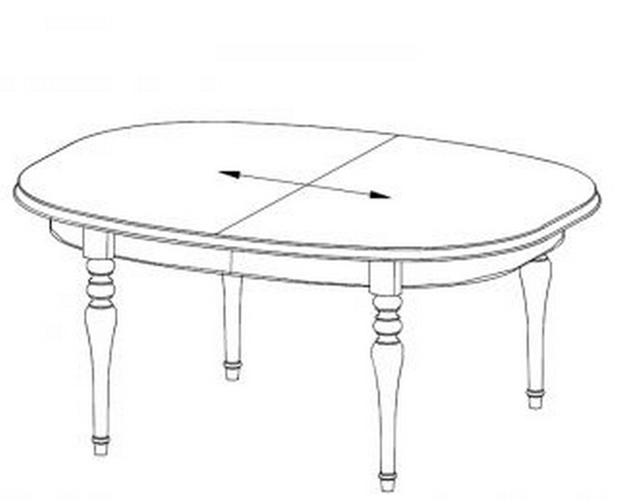 Раздвижной обеденный стол из массива Florenzia Taranko фото 10