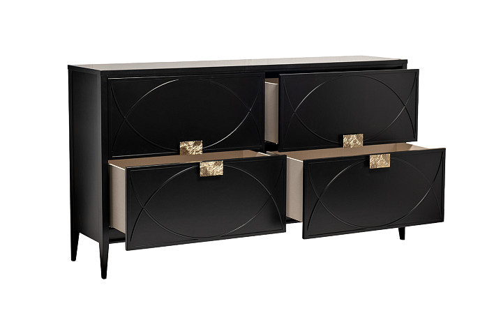 Комод с ящиками черный Alvaro фото 3