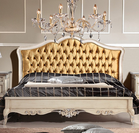 Кровать двуспальная с мягким изголовьем Verona фото 1