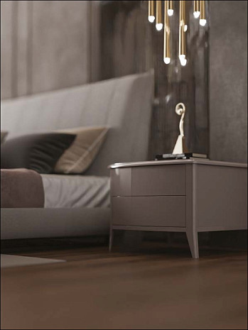 Кровать мягкая итальянская Ares Gold фото 2