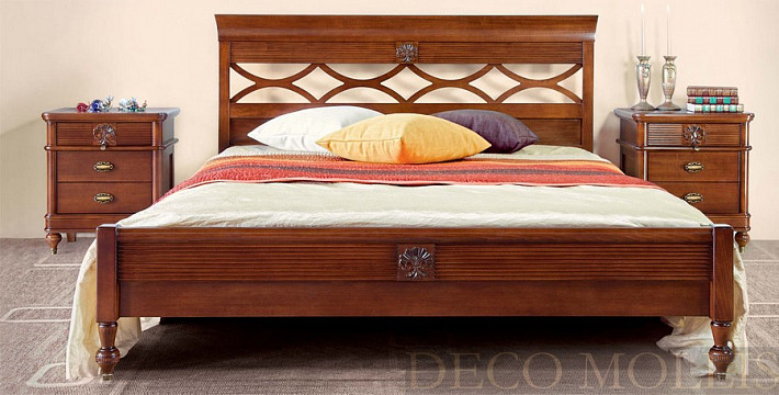 Двуспальная кровать с изголовьем 140 Бурбон фото 1