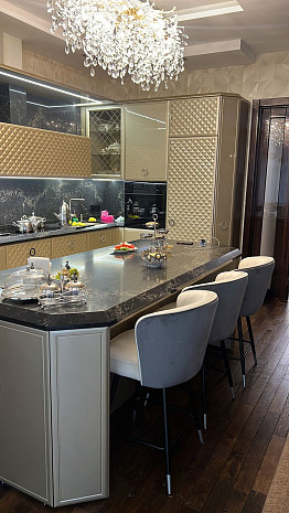 Стул барный серый фото 4