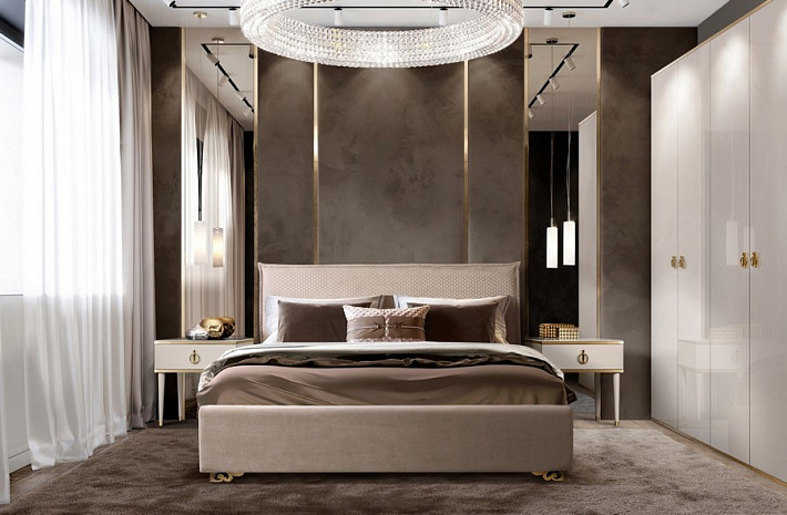 Кровать двуспальная в современном стиле Diora фото 2