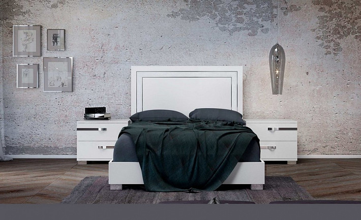 Итальянская кровать двуспальная Volare white фото 1