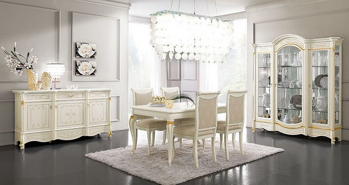 Классическая мебель в гостиную белая Diamante Casa+39 фото 2