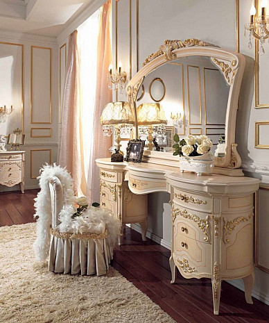 Туалетный столик с зеркалом элитный Reggenza Luxury фото 4