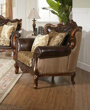 Кресло в гостиную классическое Felice-1 gold фото 1