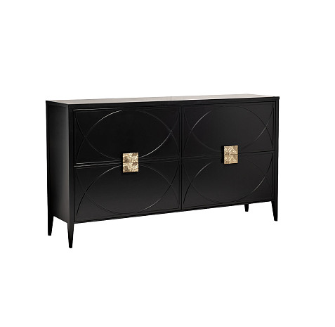 Комод с ящиками черный Alvaro фото 1