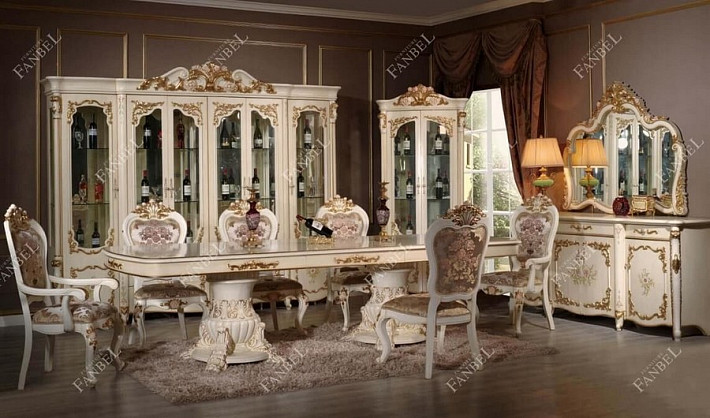 Классическая мебель в гостиную Белая Арианна фото 1