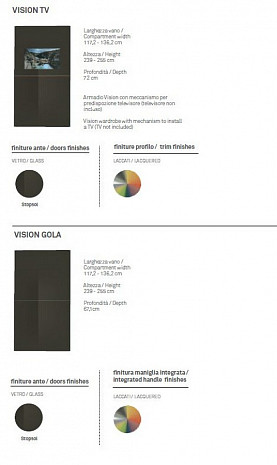 Шкаф для одежды современный Vision Gola / Vision TV фото 5