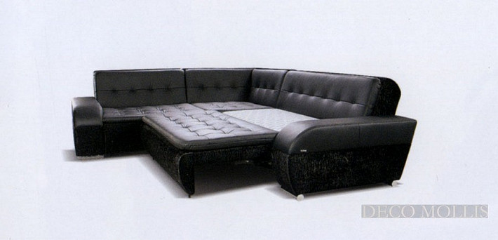 Большой угловой кожаный диван Zipo фото 2