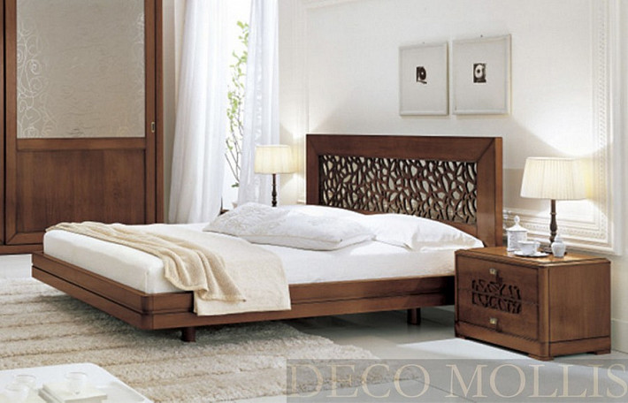 Кровать двуспальная из массива дерева 160 Lago di Garda фото 1