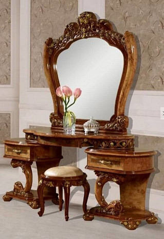 Столик туалетный с зеркалом Орех Кьяра фото 1