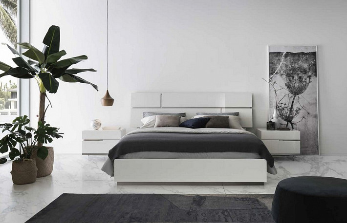 Спальня в современном стиле Artemide белый глянец фото 5
