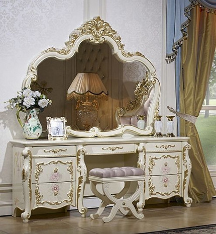 Классическая мебель для спальни светлая Скарлет фото 12