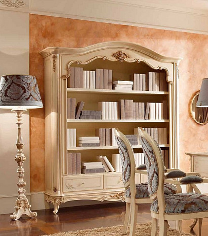 Шкаф для книг итальянский светлый Principe фото 1