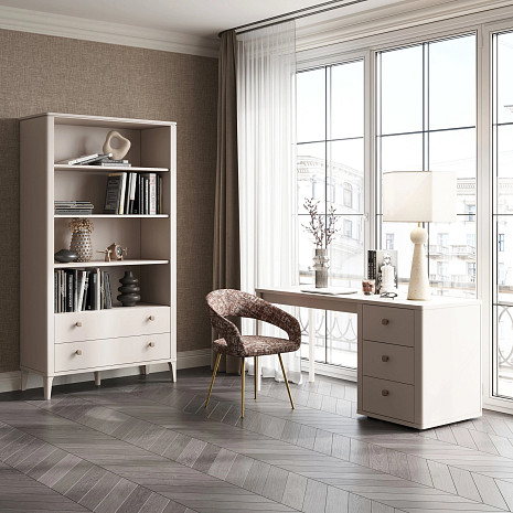 Стеллаж с тремя полками и двумя ящиками открытый фото 2