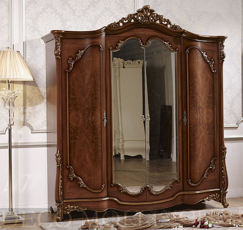 Шкаф четырехдверный с зеркалами Офелия фото 1
