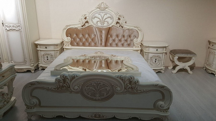 Двуспальная кровать с изголовьем Элина фото 1