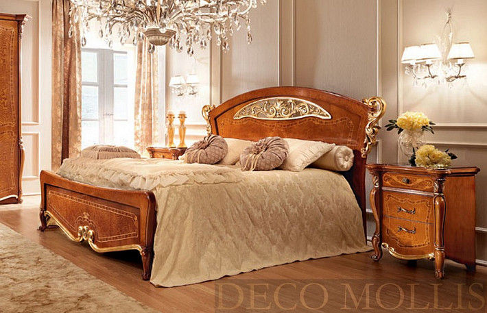 Кровать в классическом стиле 180 La Fenice вишня фото 1