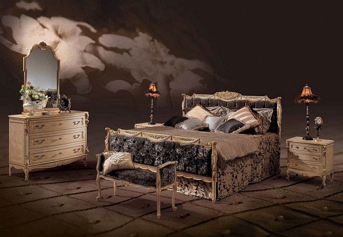 Банкетка в спальню итальянская Luigi XV Schumann фото 3