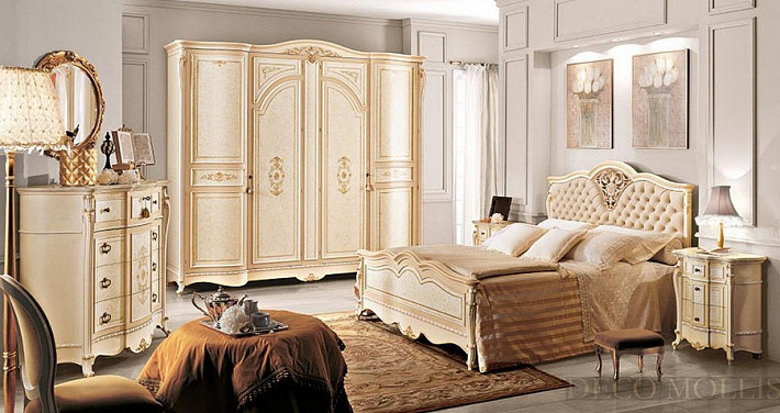 Классическая белая спальня Partenope фото 1