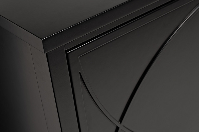 Комод с ящиками черный Alvaro фото 4