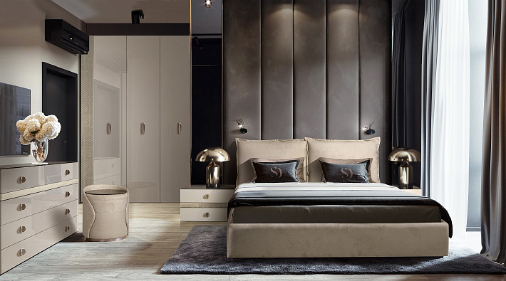 Кровать мягкая с подъемным механизмом Baveno фото 2