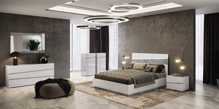 Спальня в современном стиле белая Alba фото 1