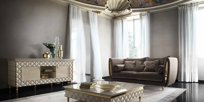 Комплект мебели для гостиной фабрики Sipario слоновая кость фото 6