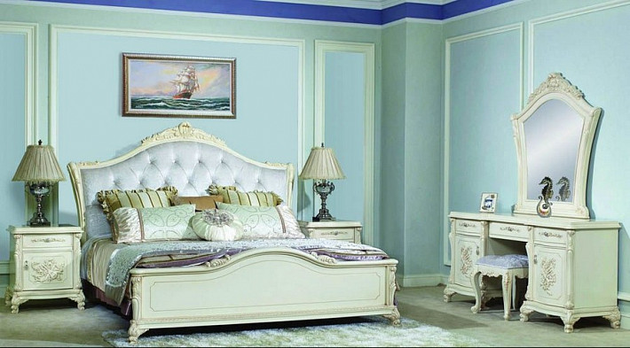 Спальня классическая белая Амедеа фото 1