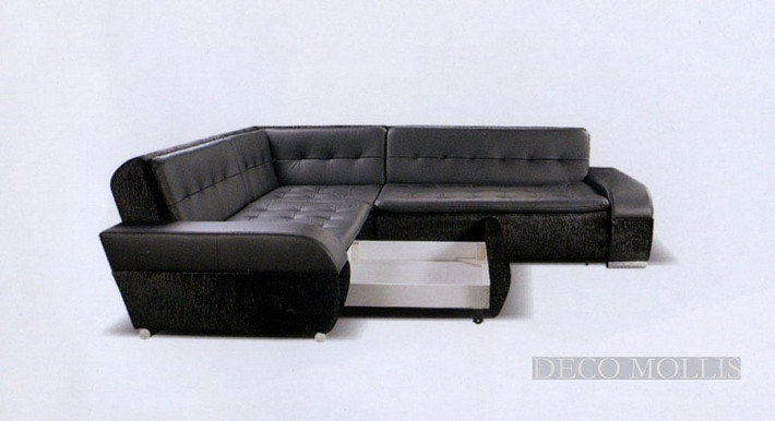 Большой угловой кожаный диван Zipo фото 3