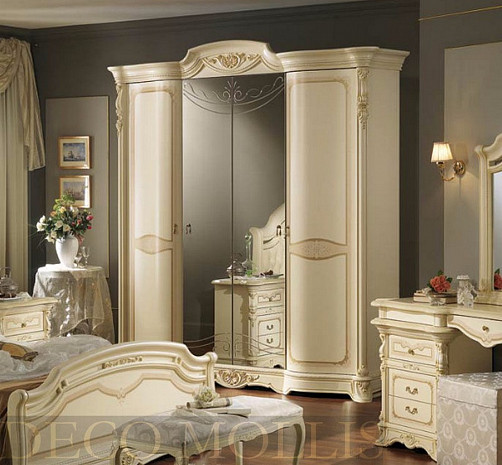 Шкаф в спальню классический светлый Regina фото 1